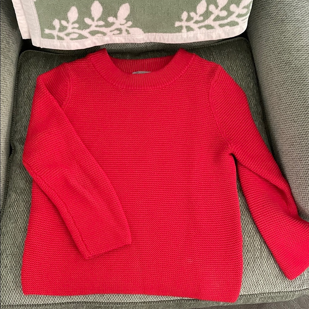 COS Vibrant Red Crew Neck Sweater